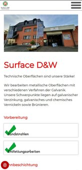 Surface Galvanic - Smartphoneansicht hochkant