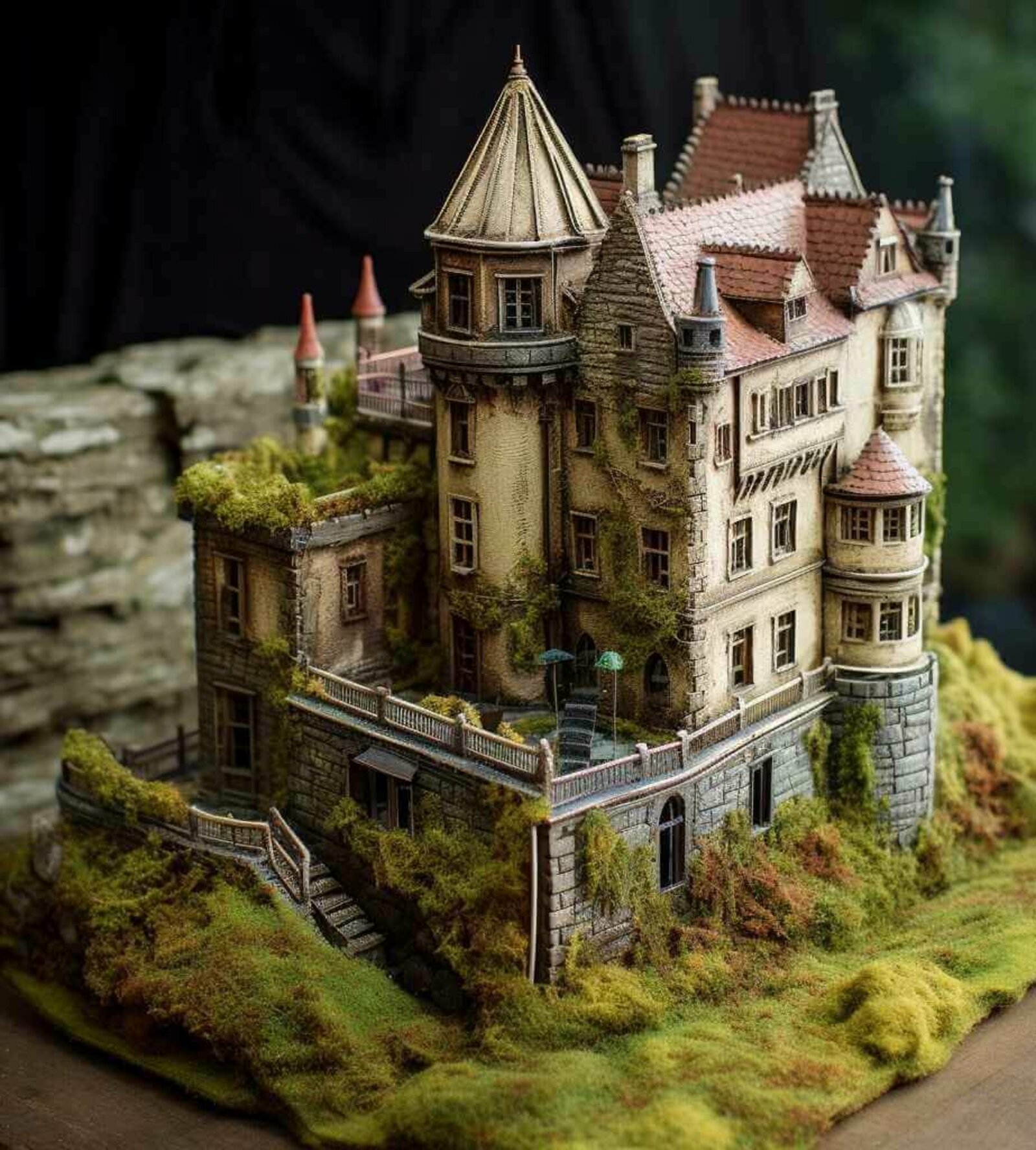 Bild eines Model-Schlosses